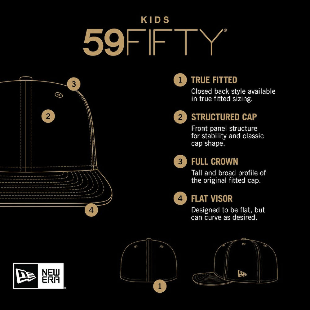 Youth Main 59FIFTY Fitted Hat - New Orleans Saints Hats