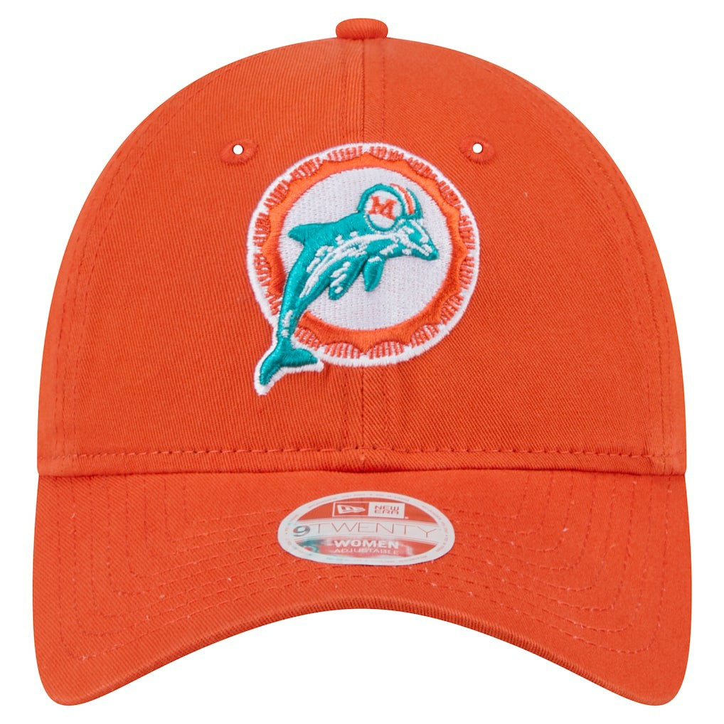 Women's Throwback Main Core Classic 2.0 9TWENTY Adjustable Hat - Miami Dolphins Hats