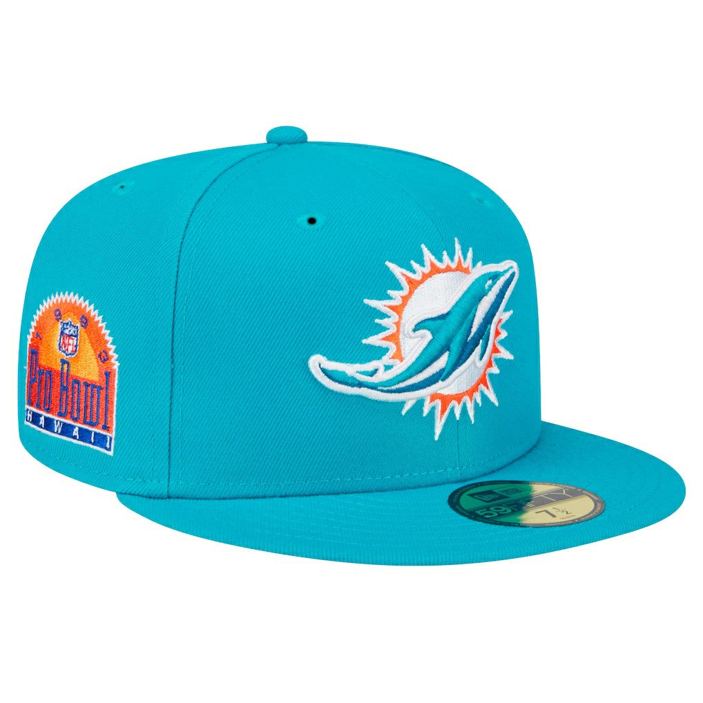 Main Patch 59FIFTY Fitted Hat - Miami Dolphins Hats