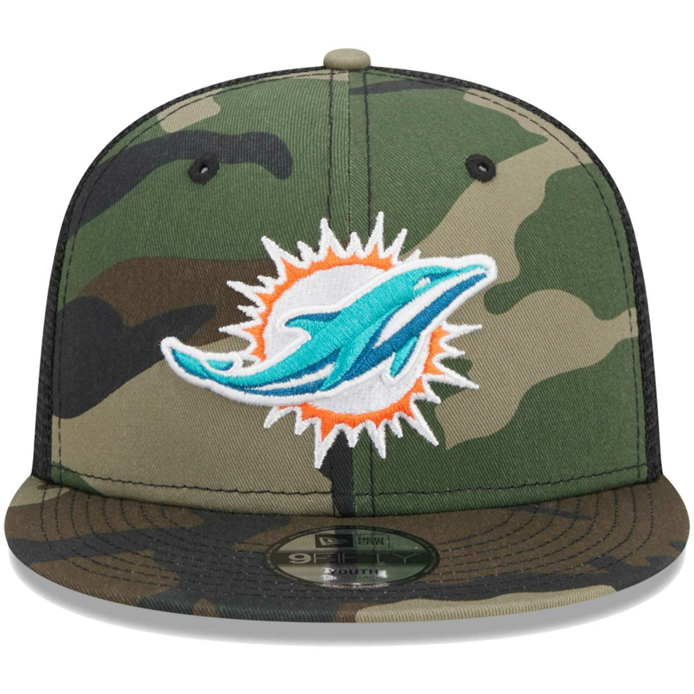 Youth Main Trucker 9FIFTY Snapback Hat - Miami Dolphins Hats
