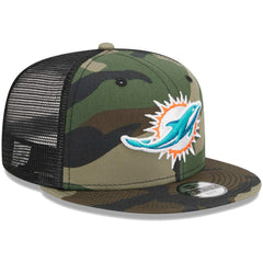 Youth Main Trucker 9FIFTY Snapback Hat - Miami Dolphins Hats
