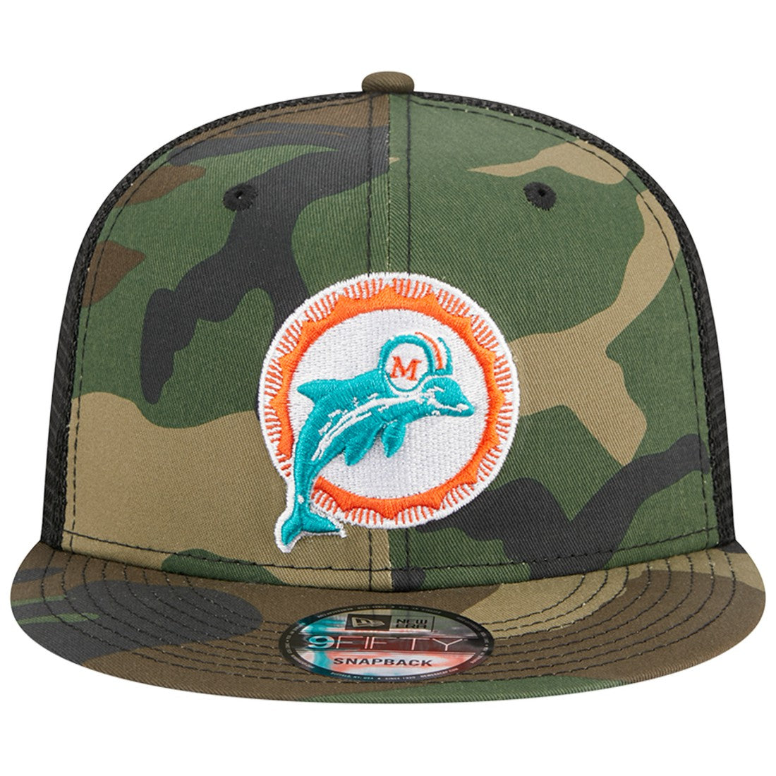 Throwback Main Trucker 9FIFTY Snapback Hat - Miami Dolphins Hats