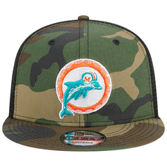 Throwback Main Trucker 9FIFTY Snapback Hat - Miami Dolphins Hats