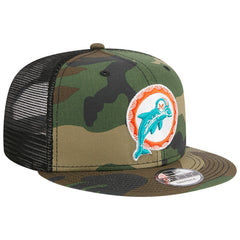 Throwback Main Trucker 9FIFTY Snapback Hat - Miami Dolphins Hats
