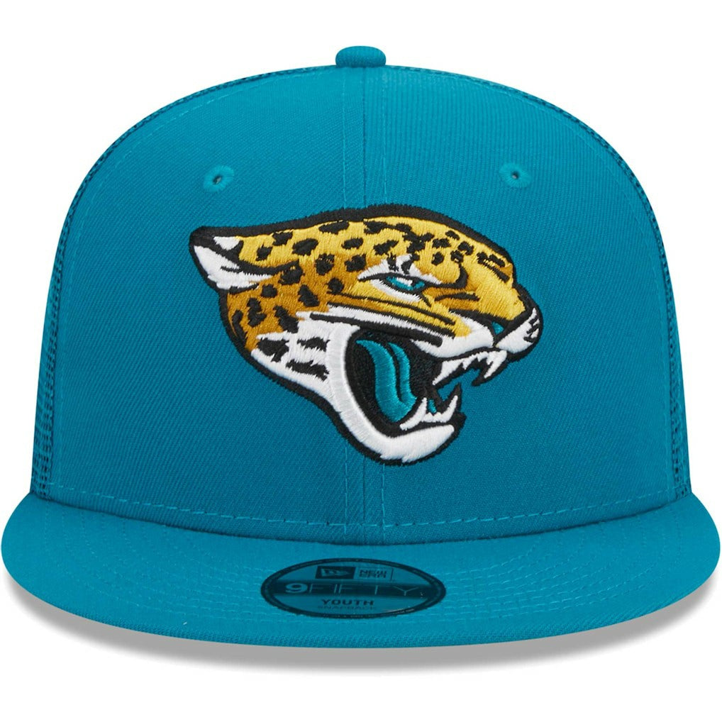Youth Main Trucker 9FIFTY Snapback Hat - Jacksonville Jaguars Hats
