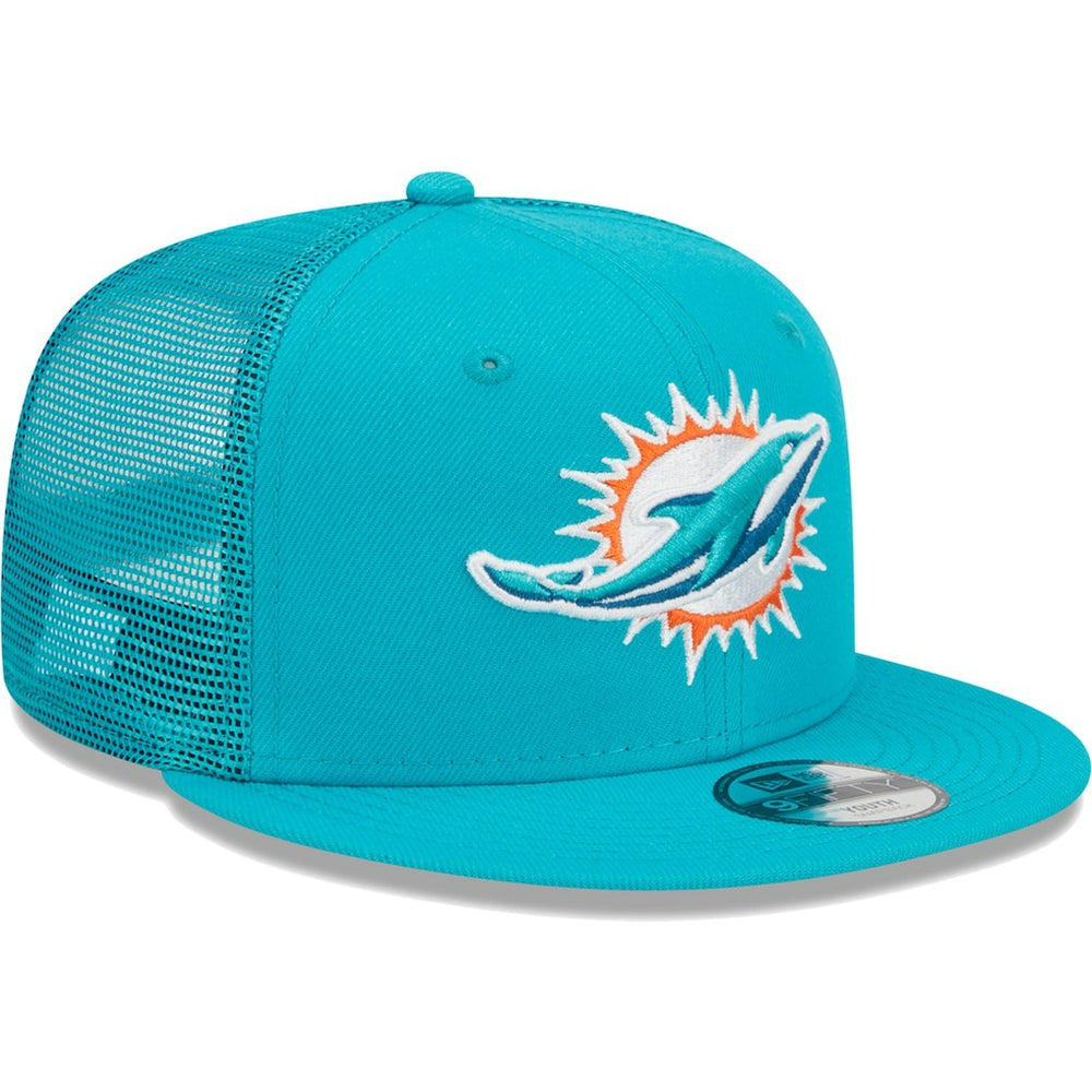 Youth Main Trucker 9FIFTY Snapback Hat - Miami Dolphins Hats