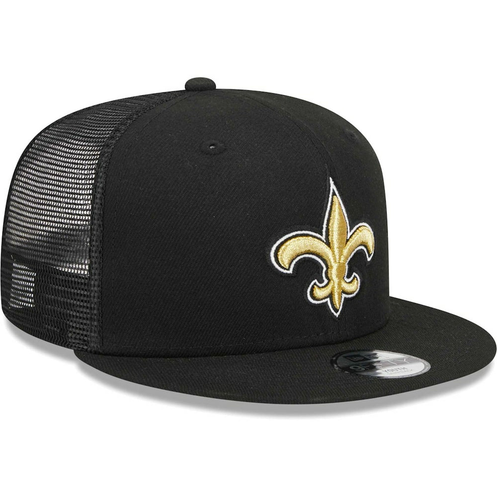 Youth Main Trucker 9FIFTY Snapback Hat - New Orleans Saints Hats