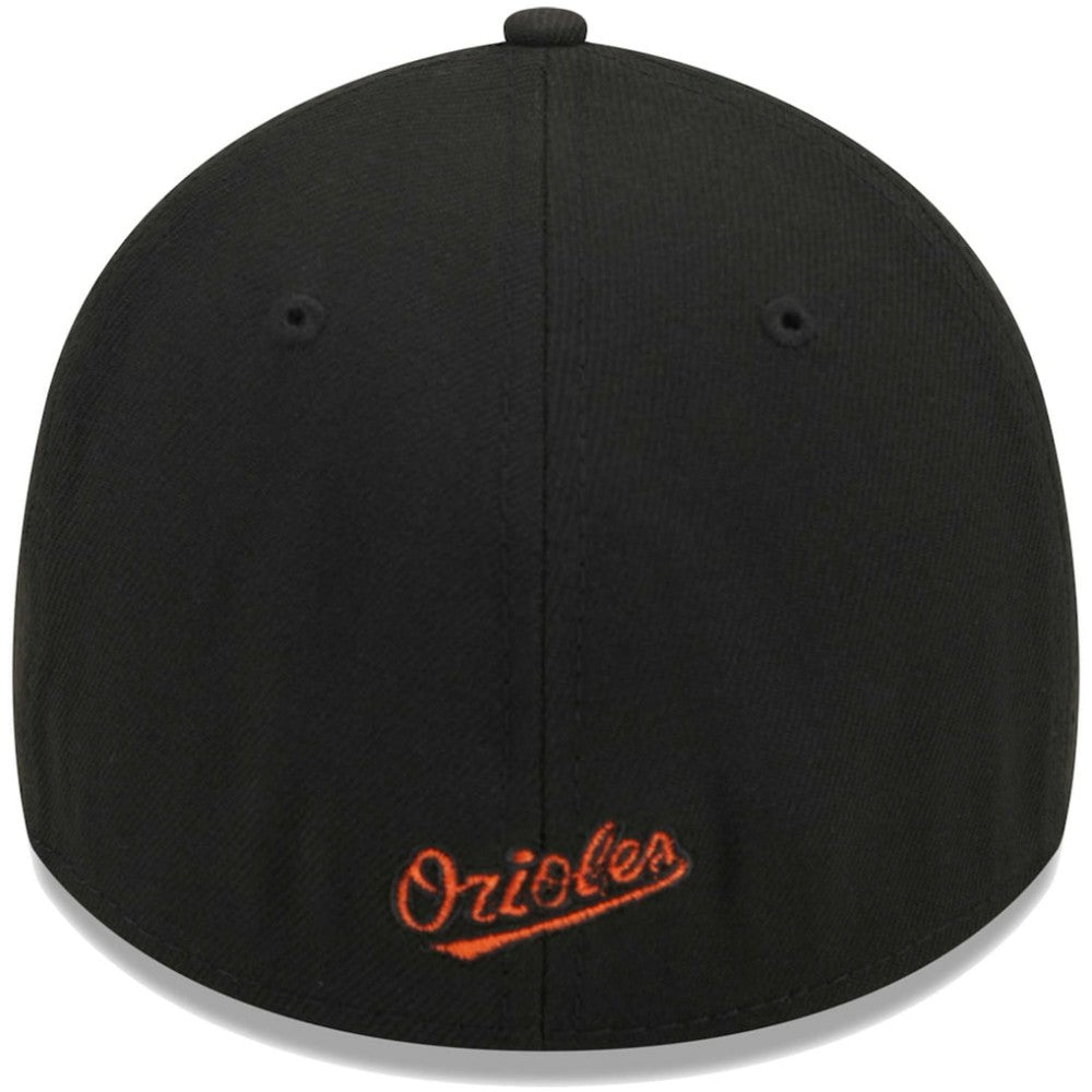 Black Baltimore Orioles New Era Logo 39THIRTY Flex Hat