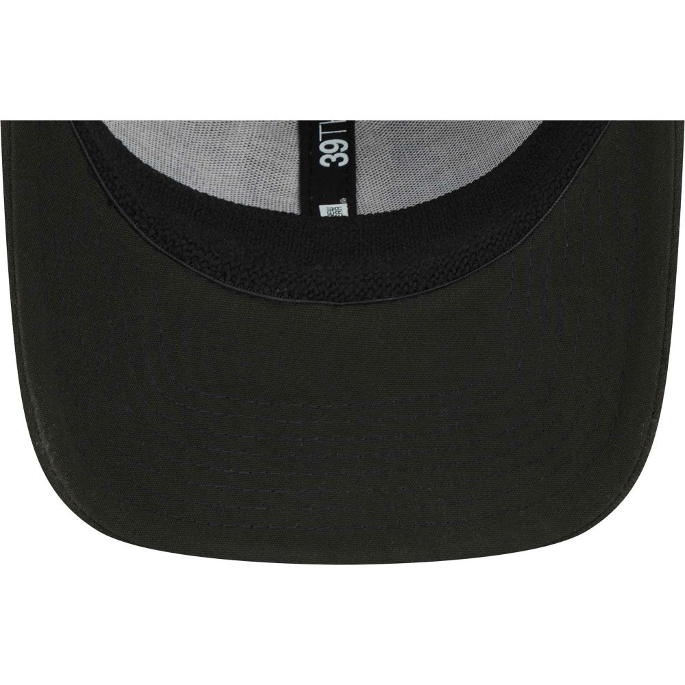 Black Cleveland Guardians New Era Logo 39THIRTY Flex Hat