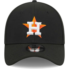 Black Houston Astros New Era Logo 39THIRTY Flex Hat