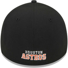 Black Houston Astros New Era Logo 39THIRTY Flex Hat