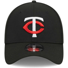 Black Minnesota Twins New Era Logo 39THIRTY Flex Hat