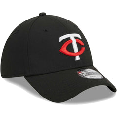 Black Minnesota Twins New Era Logo 39THIRTY Flex Hat