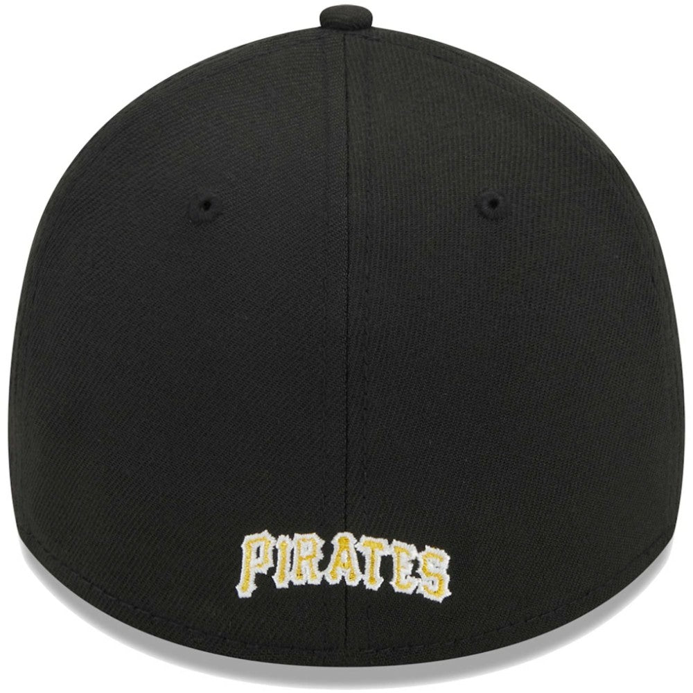 Black Pittsburgh Pirates New Era Logo 39THIRTY Flex Hat