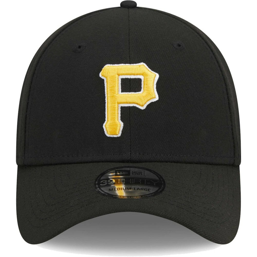 Black Pittsburgh Pirates New Era Logo 39THIRTY Flex Hat
