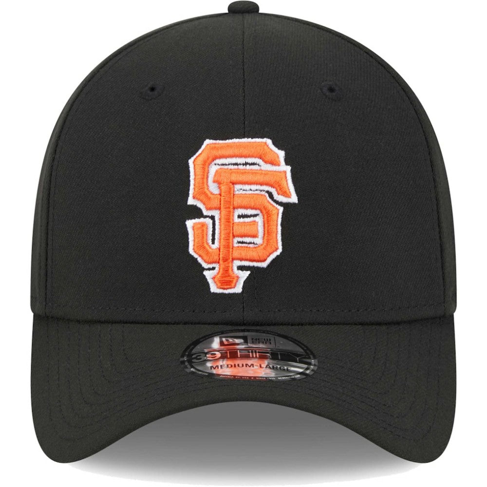 Black San Francisco Giants New Era Logo 39THIRTY Flex Hat