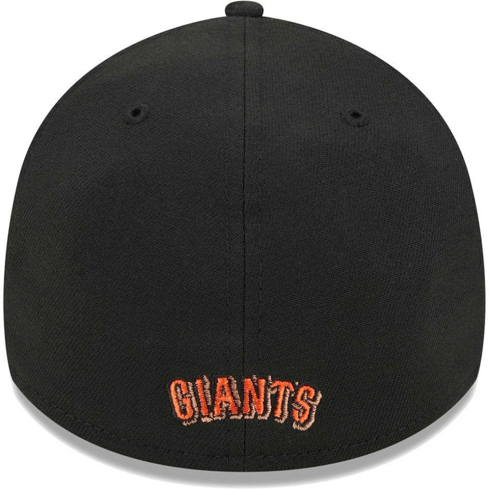 Black San Francisco Giants New Era Logo 39THIRTY Flex Hat
