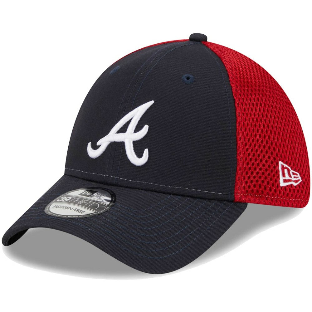 Navy Atlanta Braves New Era Team Neo 39THIRTY Flex Hat
