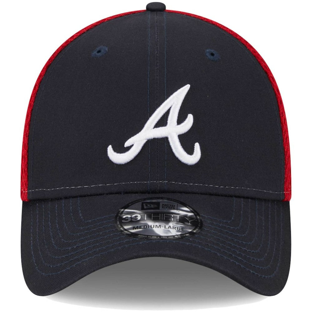 Navy Atlanta Braves New Era Team Neo 39THIRTY Flex Hat