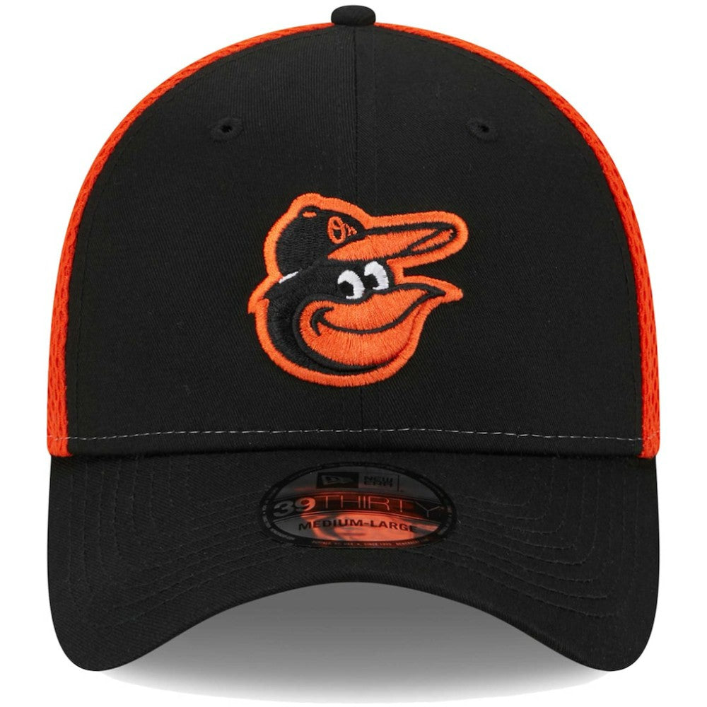 Black Baltimore Orioles New Era Team Neo 39THIRTY Flex Hat