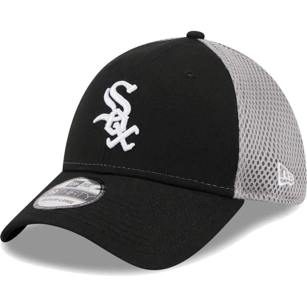 Black Chicago White Sox New Era Team Neo 39THIRTY Flex Hat