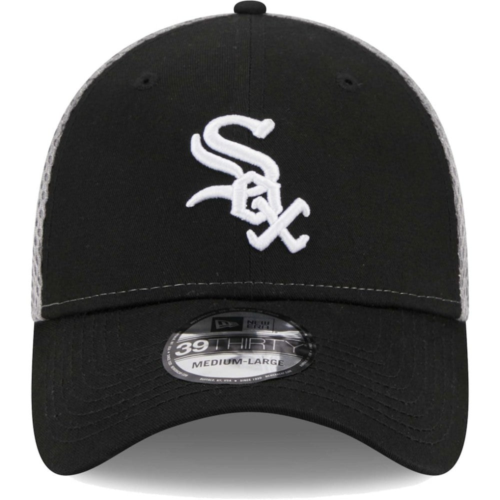 Black Chicago White Sox New Era Team Neo 39THIRTY Flex Hat