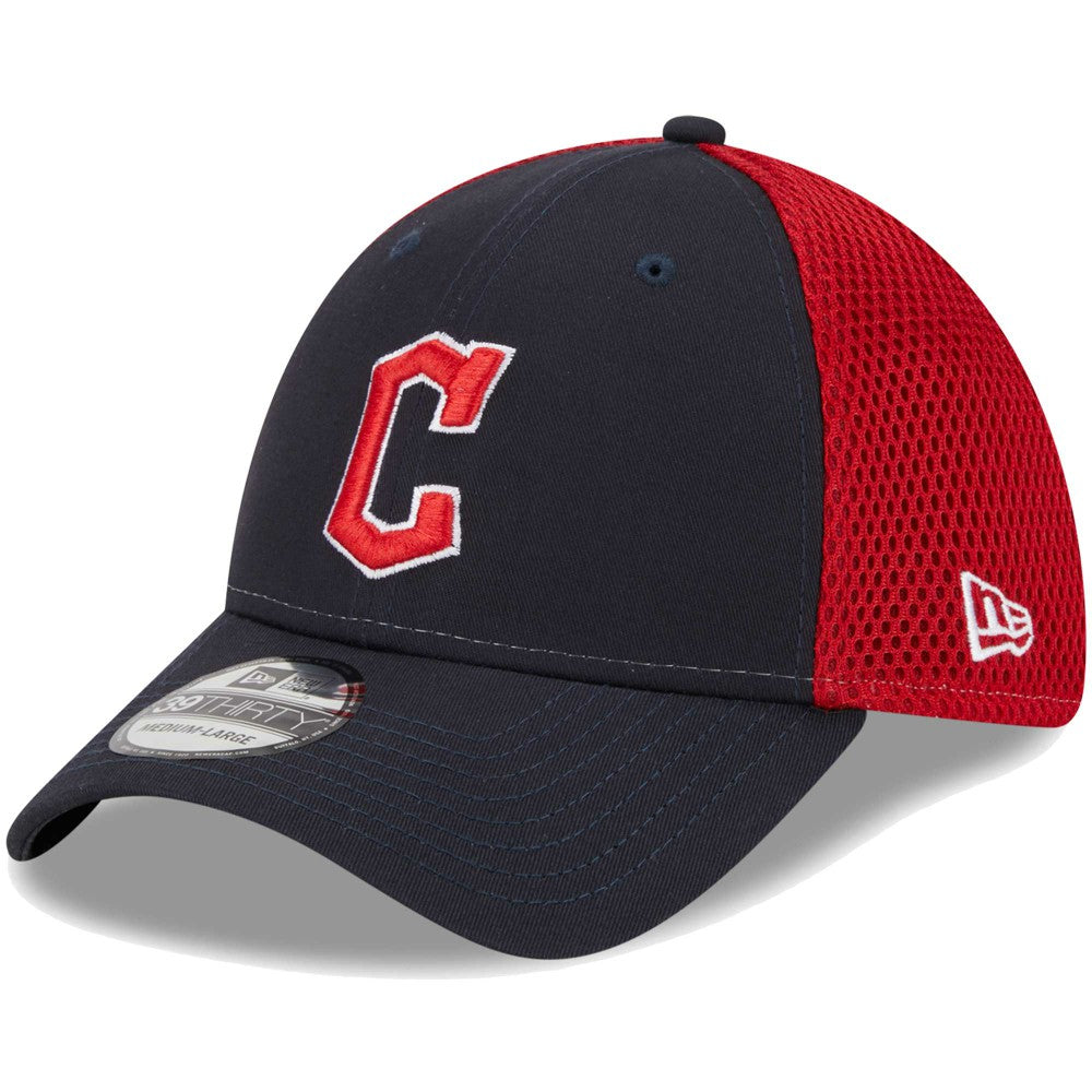 Navy Cleveland Guardians New Era Team Neo 39THIRTY Flex Hat
