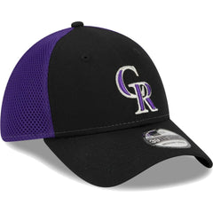 Black Colorado Rockies New Era Team Neo 39THIRTY Flex Hat