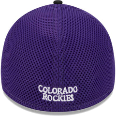 Black Colorado Rockies New Era Team Neo 39THIRTY Flex Hat