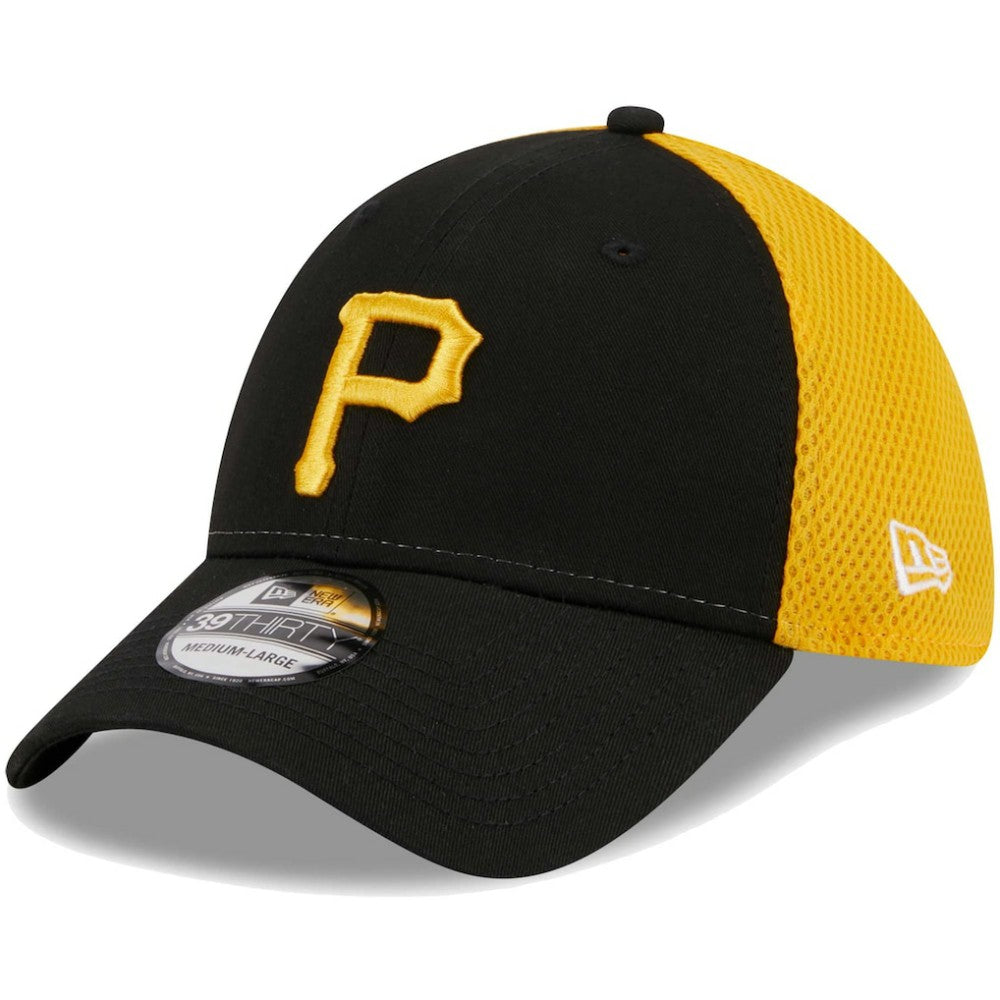 Black Pittsburgh Pirates New Era Team Neo 39THIRTY Flex Hat