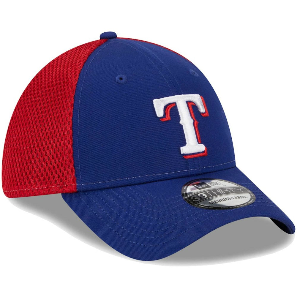 Royal Texas Rangers New Era Team Neo 39THIRTY Flex Hat
