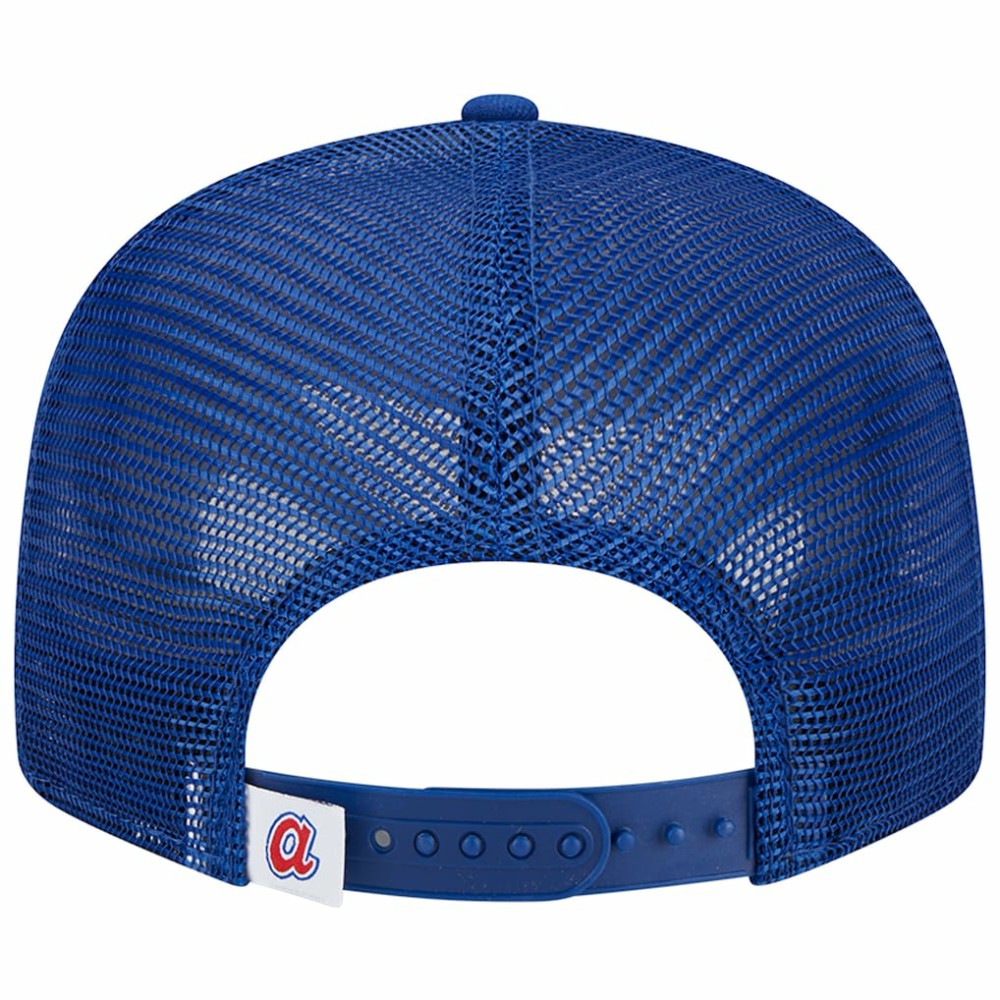 Royal Atlanta Braves New Era Cooperstown Collection Team Color Trucker 9FIFTY Snapback Hat