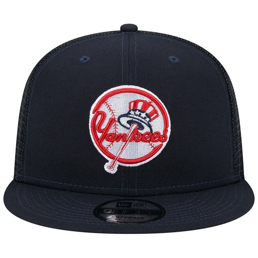 Navy New York Yankees New Era Team Color Trucker 9FIFTY Snapback Hat