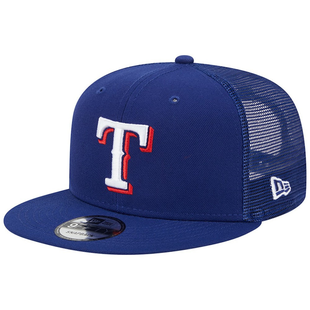 Royal Texas Rangers New Era Team Color Trucker 9FIFTY Snapback Hat