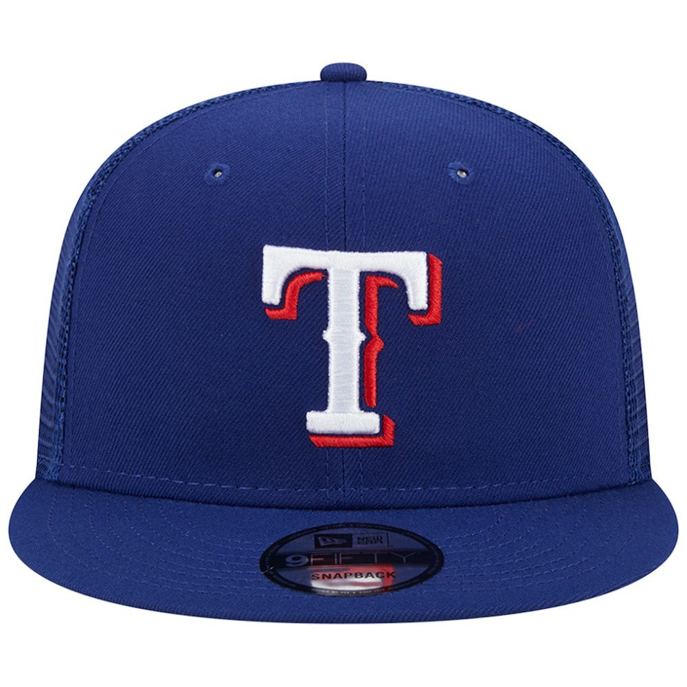 Royal Texas Rangers New Era Team Color Trucker 9FIFTY Snapback Hat