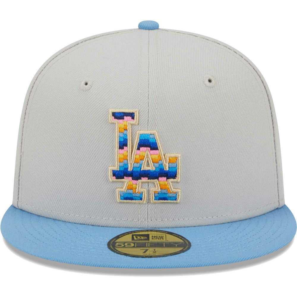 Natural Los Angeles Dodgers New Era Beach Front 59FIFTY Fitted Hat