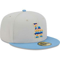 Natural Los Angeles Dodgers New Era Beach Front 59FIFTY Fitted Hat