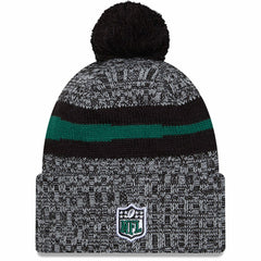 2023 Sideline Cuffed Knit Hat With Pom - New York Jets Hats