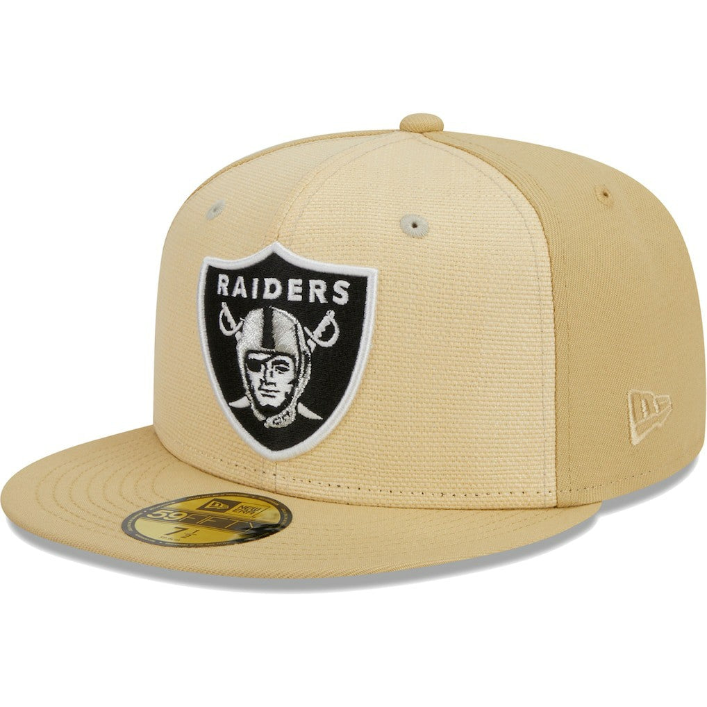 Raffia Front 59FIFTY Fitted Hat - Las Vegas Raiders Hats
