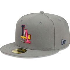 Gray Los Angeles Dodgers New Era Color Pack 59FIFTY Fitted Hat