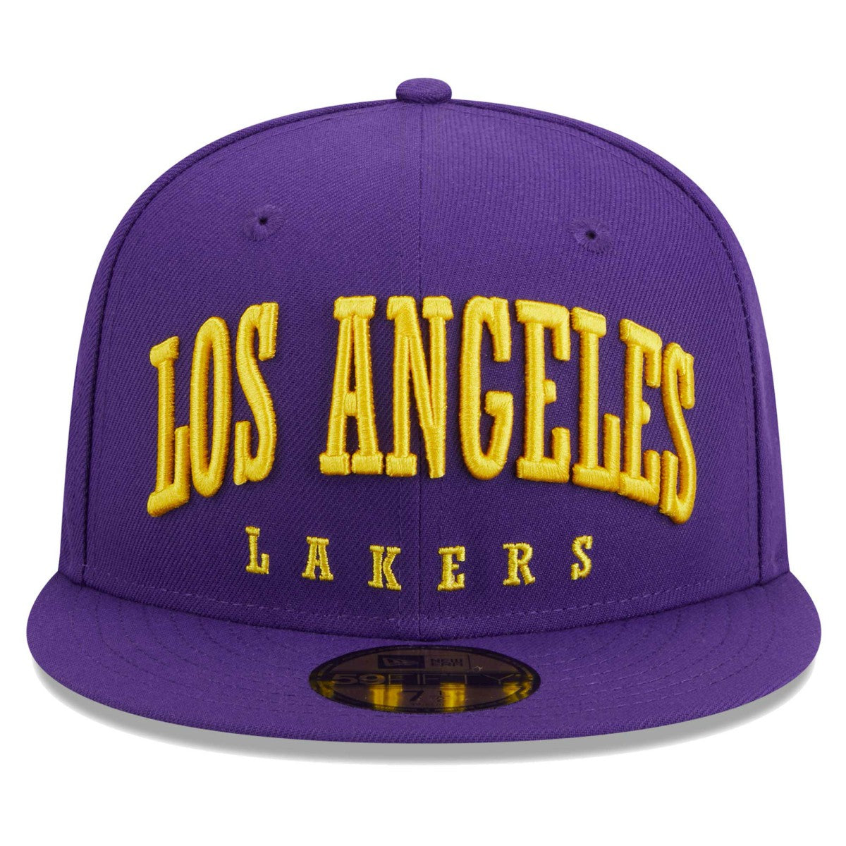 New Era Los Angeles Lakers Big Arch Text 59FIFTY Fitted Hat