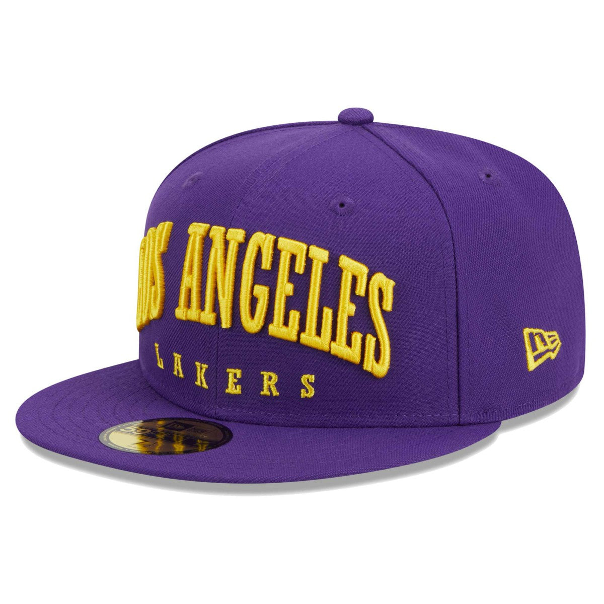 New Era Los Angeles Lakers Big Arch Text 59FIFTY Fitted Hat