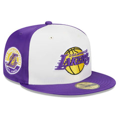 New Era Los Angeles Lakers Throwback Satin 59FIFTY Fitted Hat