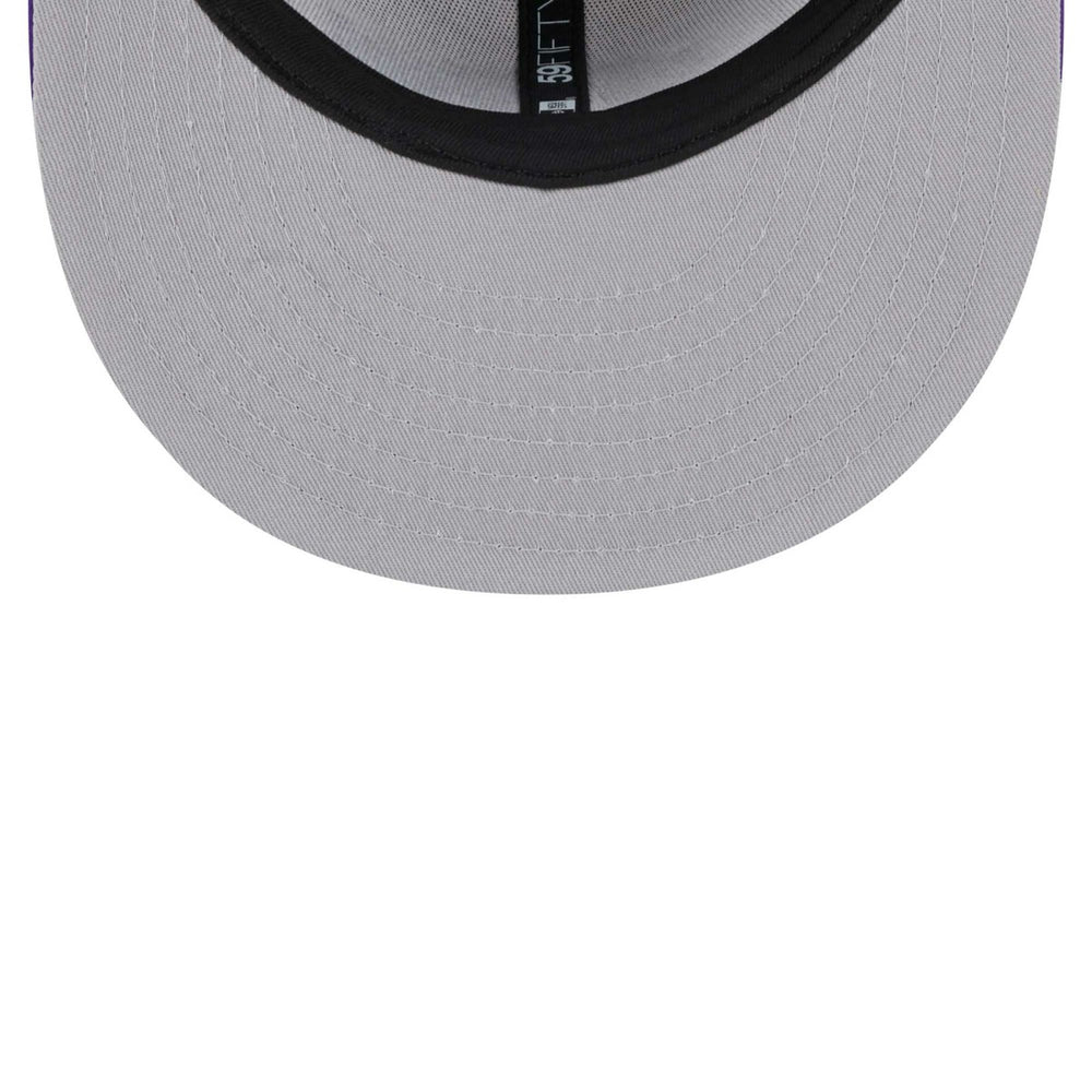 New Era Los Angeles Lakers Throwback Satin 59FIFTY Fitted Hat