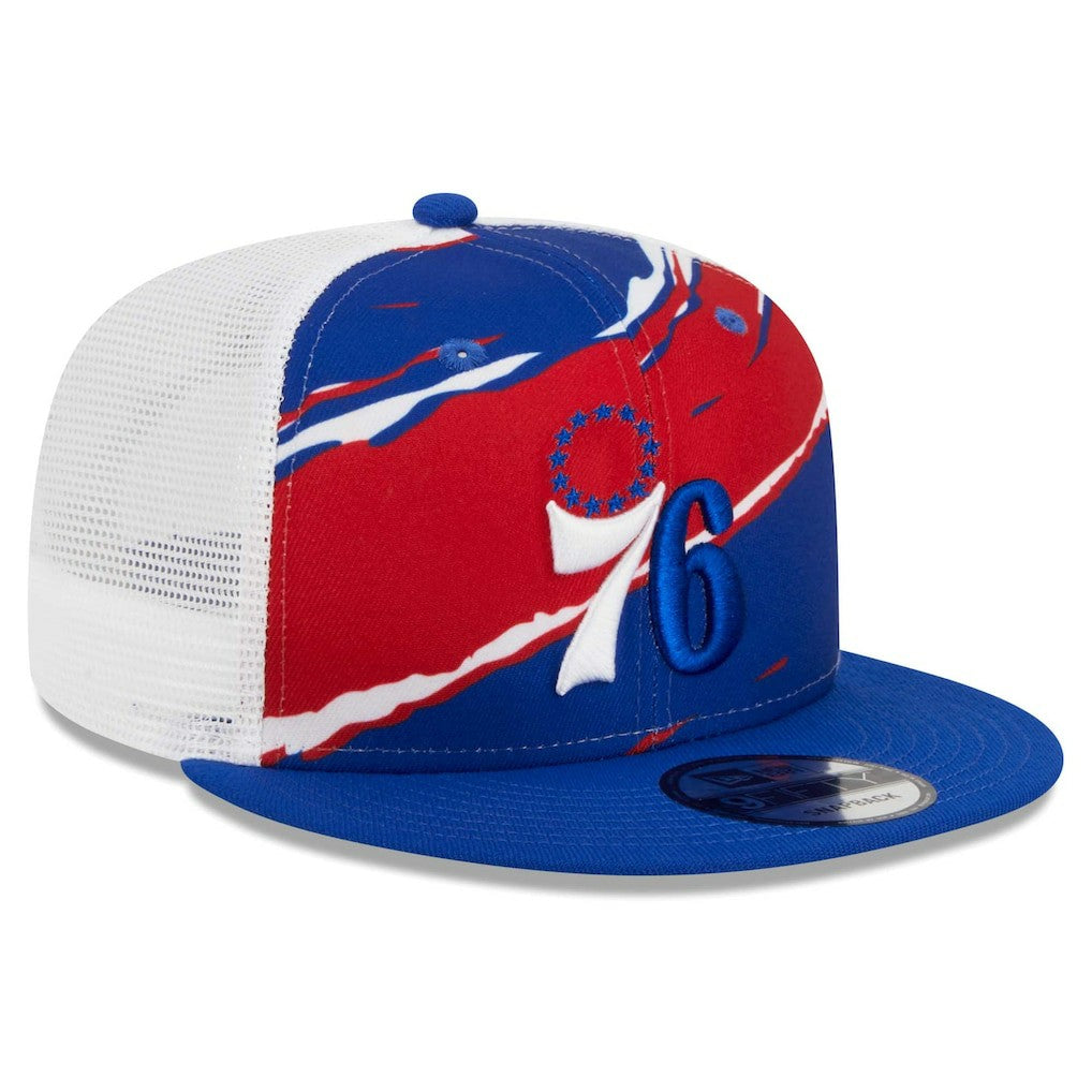 New Era Philadelphia 76ers Tear Trucker 9FIFTY Adjustable Hat