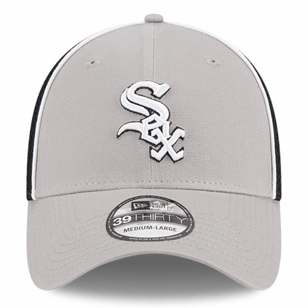 Gray Chicago White Sox New Era Pipe 39THIRTY Flex Hat