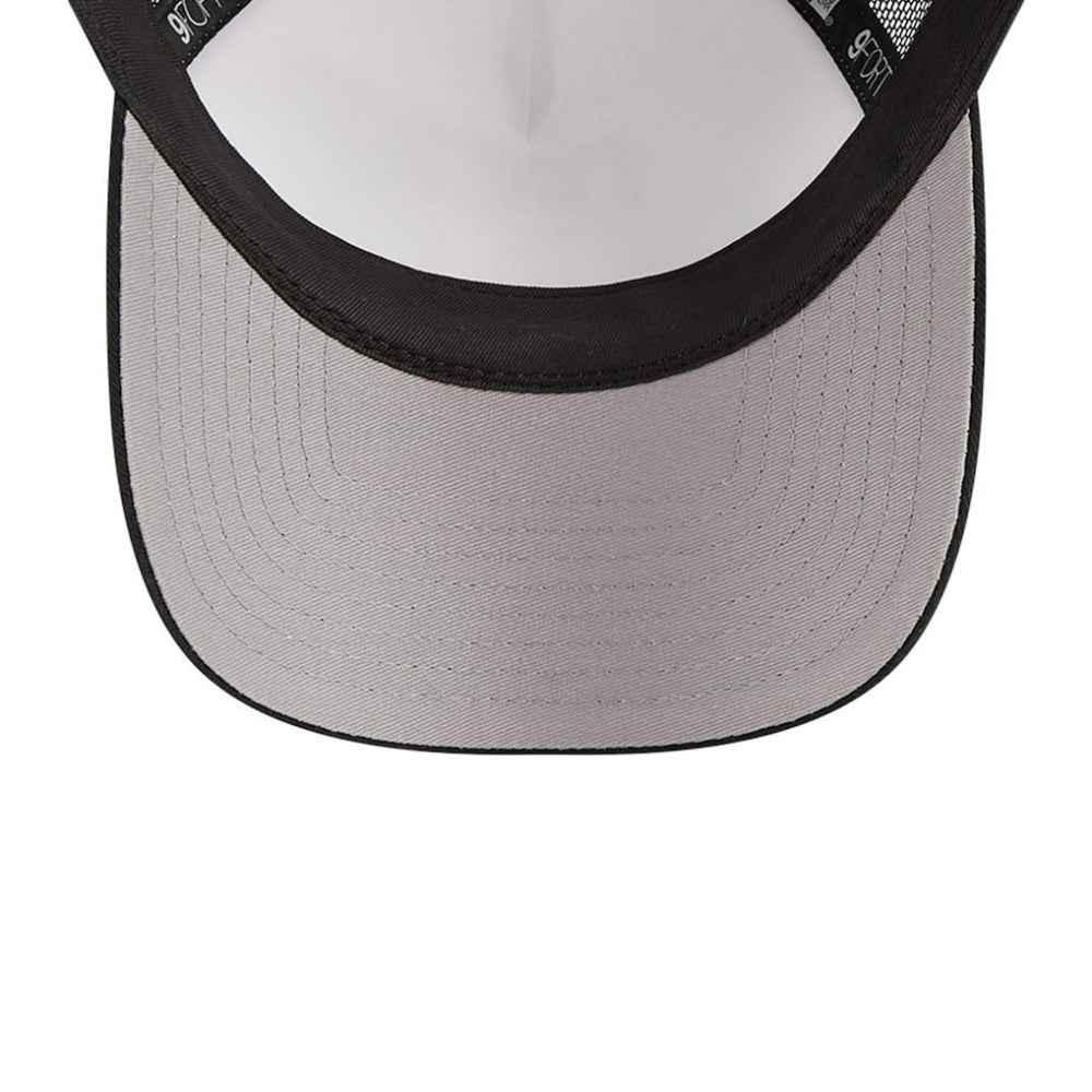 White/Black San Francisco Giants New Era Stacked A-Frame Trucker 9FORTY Adjustable Hat