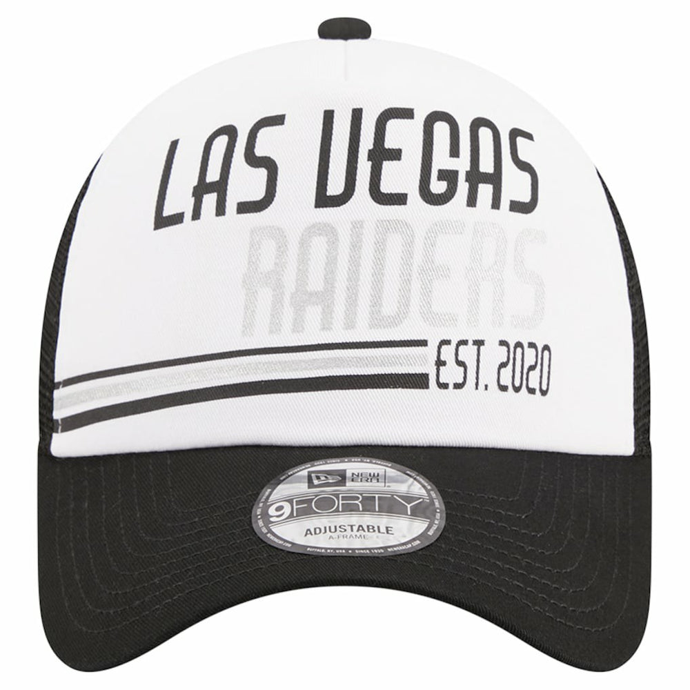 Stacked A-Frame Trucker 9FORTY Adjustable Hat - Las Vegas Raiders Hats