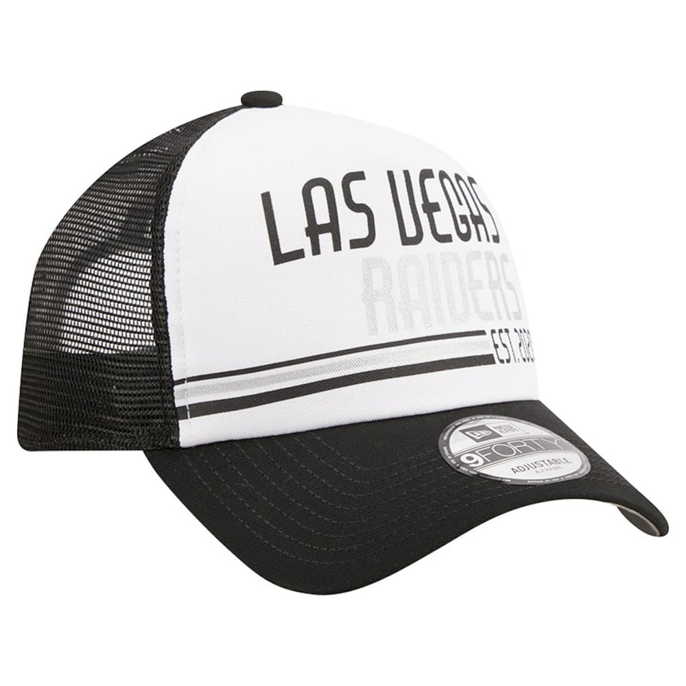 Stacked A-Frame Trucker 9FORTY Adjustable Hat - Las Vegas Raiders Hats