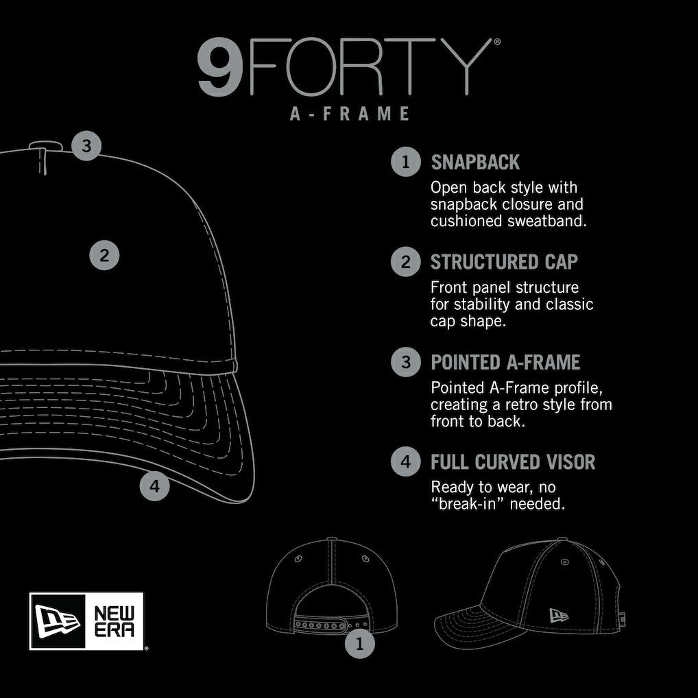 Stacked A-Frame Trucker 9FORTY Adjustable Hat - Las Vegas Raiders Hats